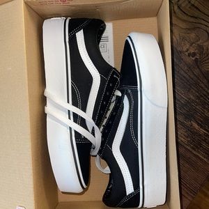 Never worn vans platform sneakers